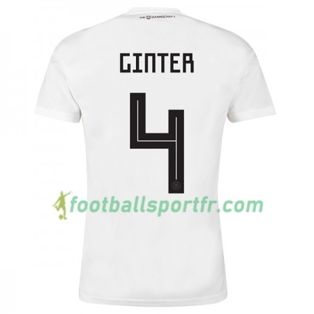 Tenue Allemagne Ginter 4 Domicile Coupe du monde 2018 Maillot de Foot